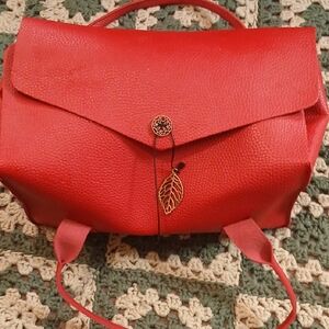 Vibrant Red Handbag Designer Unknown Make Offer